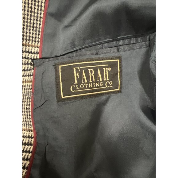 Vintage Farah Clothing Men Blazer Plaid Box Jacket Trend - Picture 8 of 11